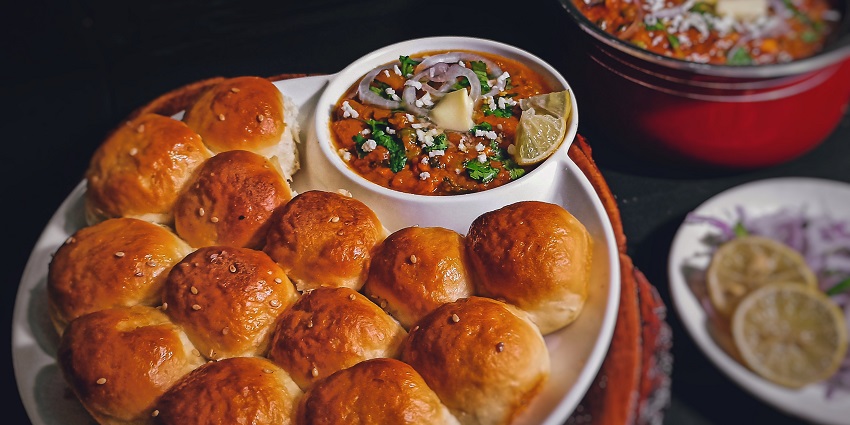 Snapshot of the delicious Pav Bhaji which is the most sought street food in Ludhiana City