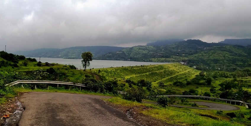 The Pawna Lake/Reservoir picture taken at the Pawan Dam in Pune district, Maharashtra.
