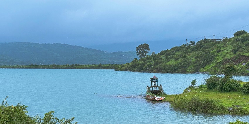 A glimpse of Pawna Lake: Romantic camping spot with starlit views and tranquility.