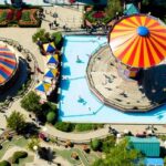 A bird’s eye view of the famous leisure hub of Andhra Pradesh decked with colouful slides.