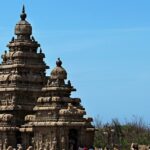 View of the Periyapalayam Temple against the clear blue sky in backdrop