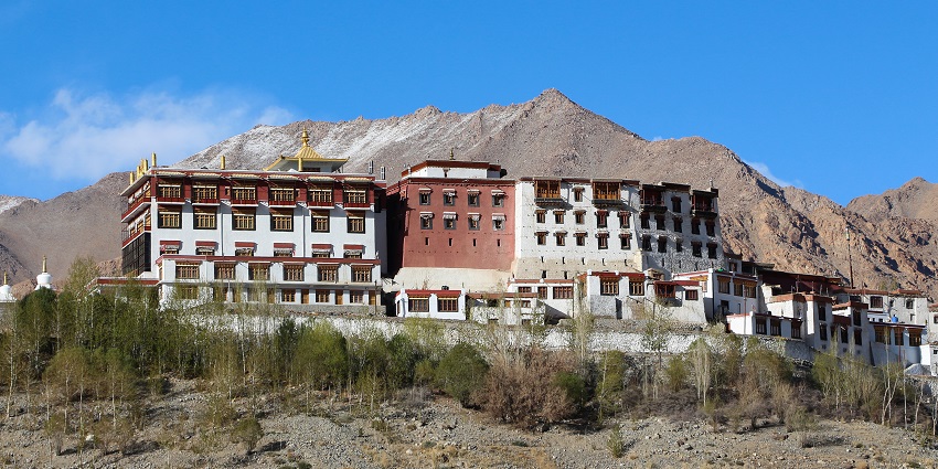 Phyang Monastery has an impressive traditional display of ancient murals and thangkas