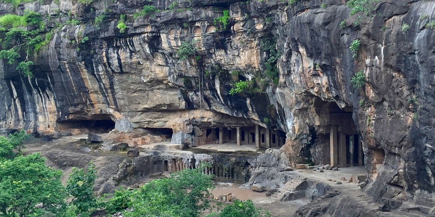 Pitalkhora Caves are one of the earliest rock-cut Buddhist monasteries in Maharashtra.