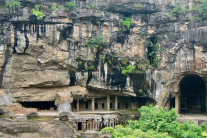 Pitalkhora Caves are 14 ancient Buddhist rock-cut caves in Maharashtra.