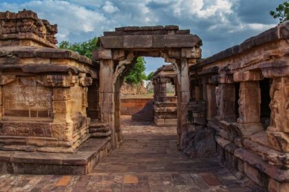 A glimpse of a tourist attraction exuding historical allure and rustic charm in Karnataka.