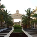 Distant view of the gate of Innovative film city, one of the best places to visit in Bangalore