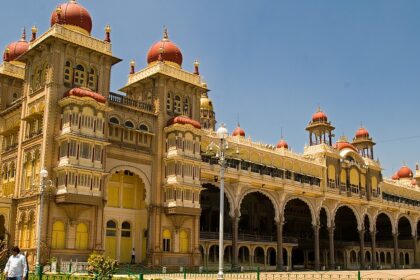 View of the Mysore palace, one of the must places to visit in Karnataka in January