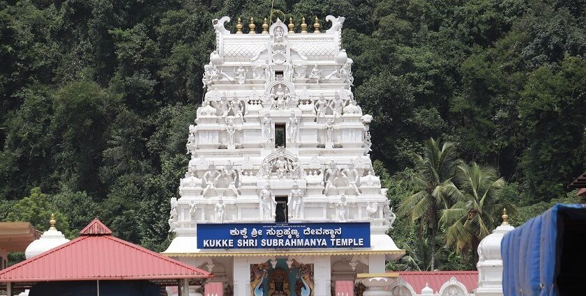 Explore the serene pilgrimage town with the Subramanya Temple's magnificence.