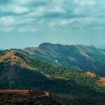 Beautiful scenic view of Mudigere with lush hills and colourful flora during the daytime.