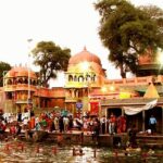 A view of thousands of people gathered in Ujjain on the occasion of Akshaya Tritiya.