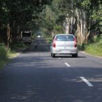 An image of a road connecting Yamunanagar to Paonta Sahib in Himachal Pradesh.