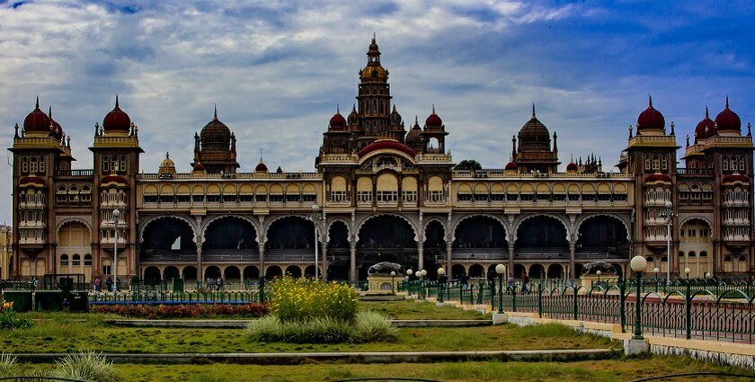 Mysore palace, one of the best places to visit near Bangalore within 150 km