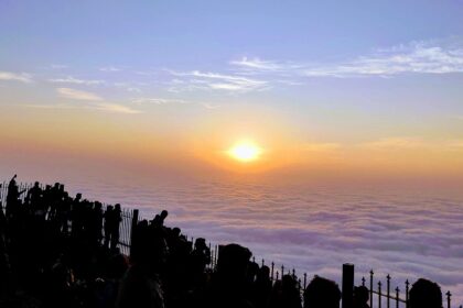 Sunset at Nandi Hills, a place to visit near Bannerghatta National Park