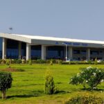 A scenic view of Belgaum Airport city highlighting its greenery and landscape