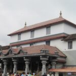 A serene view of the famous Dharmasthala Temple, one of the best places to visit near dharmsthala and kukke