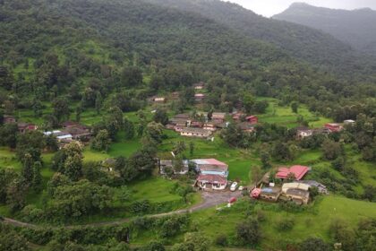 An image of Mulshi, a small village surrounded by greenery in the state of Maharashtra.