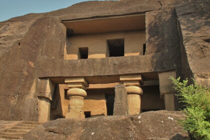 View of the Kanheri caves, one of the best places to visit near Mumbai within 50kms