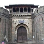 An image of the historical fort with massive walls at a location near Shaniwar Wada.