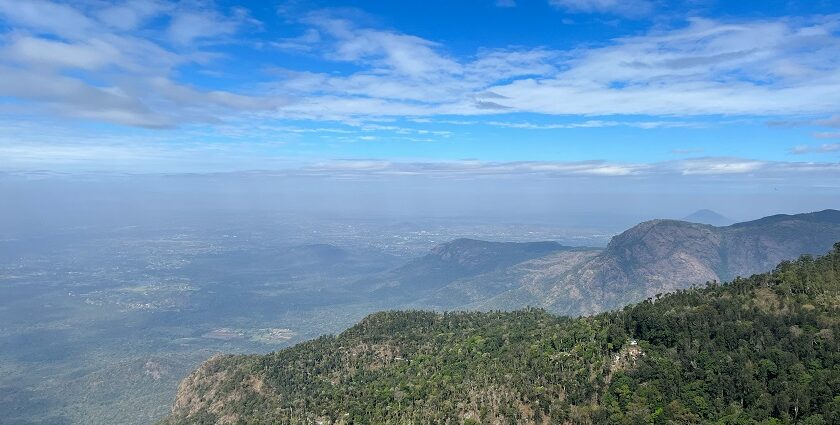 A scenic sunset picture of Yercaud, showcasing the best places to visit in Yercaud