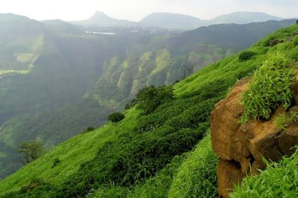 View of a cliff top in Lonavala, one of the best places near Navi Mumbai for weekend