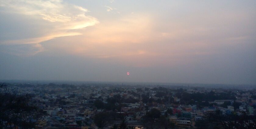 A panoramic view of Hosur City, showcasing its urban landscape and vibrant environment.