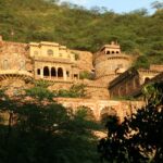 Neemrana Fortress in Alwar, a stunning weekend getaway near Gurgaon for visitors.