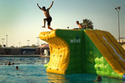 People enjoying a private pool party in Bangalore