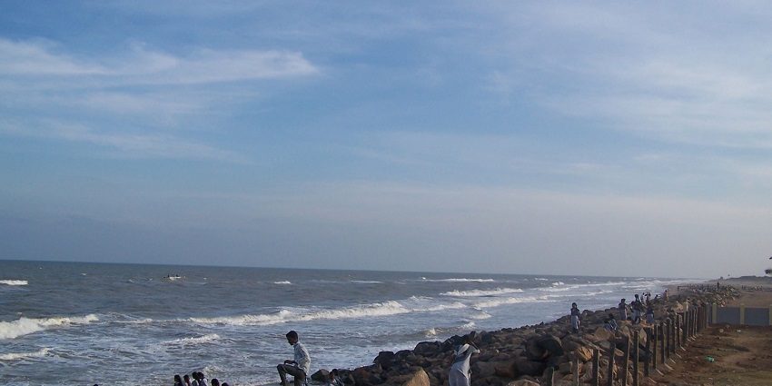 A picture of Poompuhar's ancient artistry, showcasing the places to visit near Velankanni.