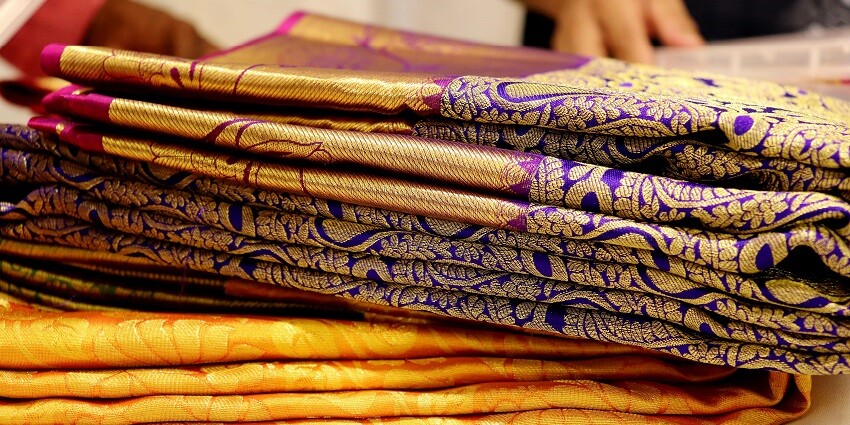 Pothys, offering quality pieces, is among the best places for saree shopping in Tirupati.