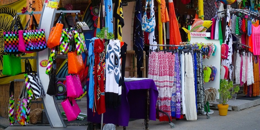 A glimpse of fashionable clothes being displayed at the Pramanik in Maharashtra.