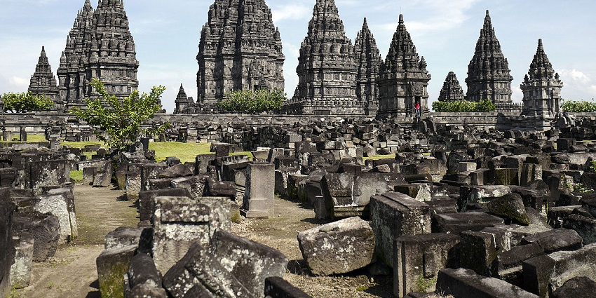 Image of Prambanan Temple, a popular Hindu site for Java tourism and cultural exploration