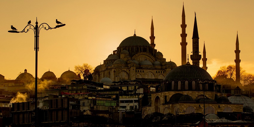 A view of the dome of a mosque looks as beautiful as that of Darga Hazrath Mardane Gaib.