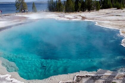 Picturesque view of the Puga hot springs, one of the must visit places for a rejuvenating experience