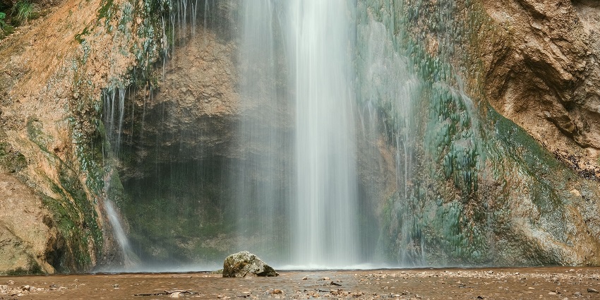 A mesmerising view of water cascading down through majestic peaks in Tamil Nadu.
