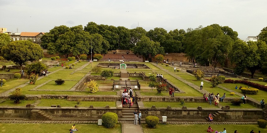 Courtyard of Shaniwar Wada showcasing greenery - places near Panvel for weekend