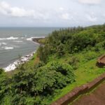 Ancient stone fortress, one of the famous forts in Ratnagiri with stone walls and towers.