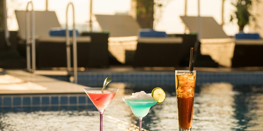 Radisson Blu Hotel offers a pool party in Agra with nice amenities and elegant decor.