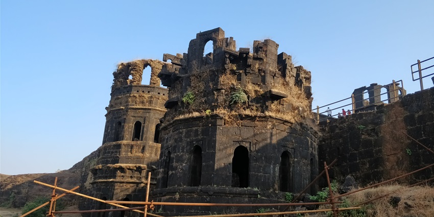 A view of Raigad Fort in Maharashtra, a tourist destination near Gandharpale Caves.