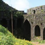 Landscape view of the Bali Khila, the highest point of the Shivaji Fort in Maharashtra.