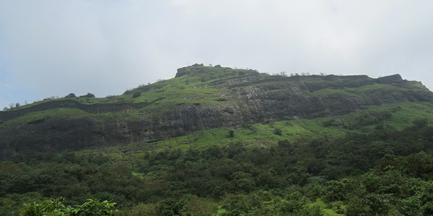 A picture of Rajmachi Fort, one of the best tourist attractions Near Pune In March.