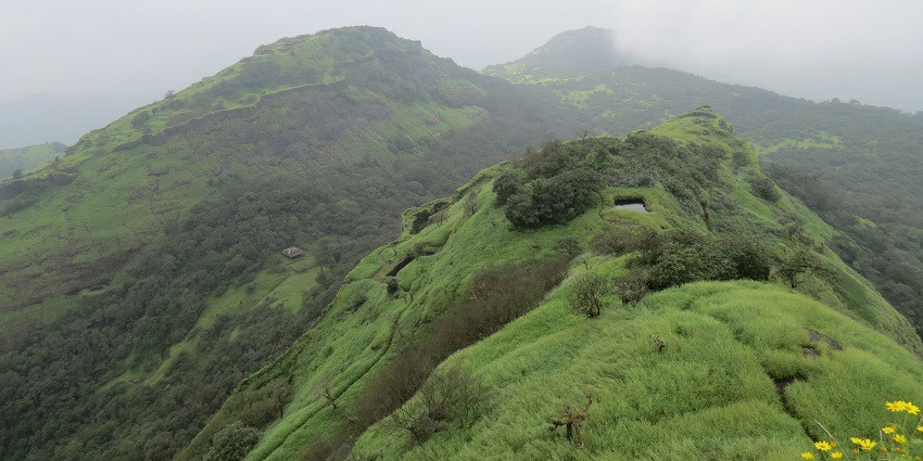 Rajmachi Fort, a scenic tourist attraction near Wonder World Water Park.