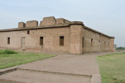 A shot of Indus Valley Civilisation Museum in Rakhigarhi in the state of Haryana.