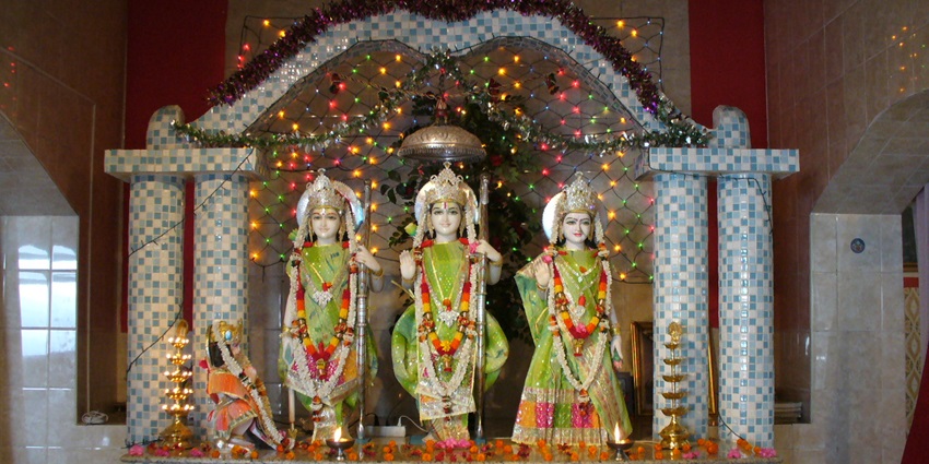 Rama statue while in exile.