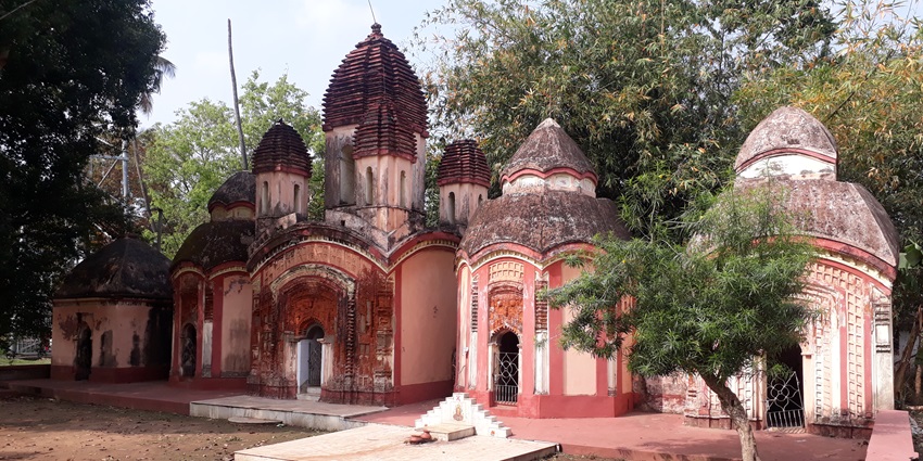 The Rameshwar Temple, nestled in the countryside near Achara, with ancient architecture
