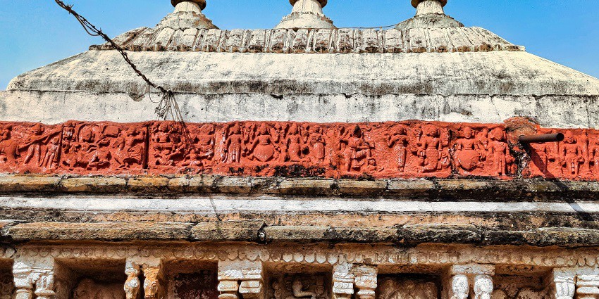 A glimpse of the iconic Ramtek Fort Temple exuding spiritual and historic charm.
