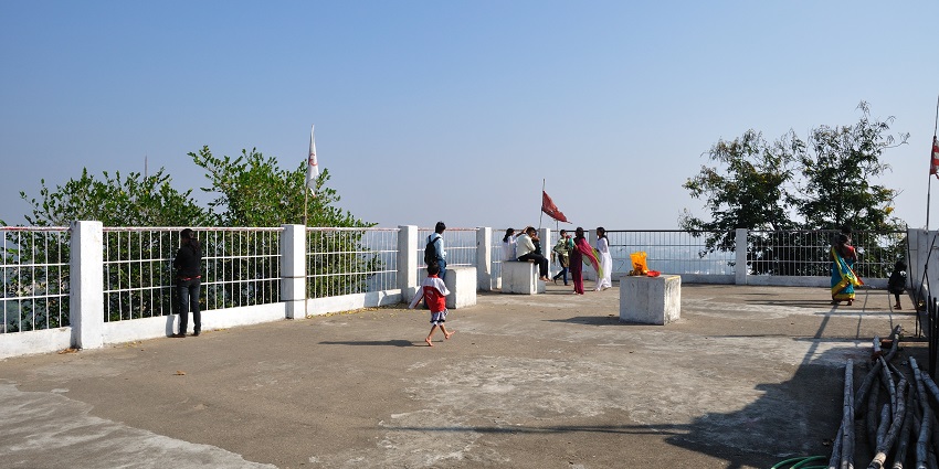 The viewpoint of Ranchi hills and Pahari temple one of the famous spot around Hot springs.