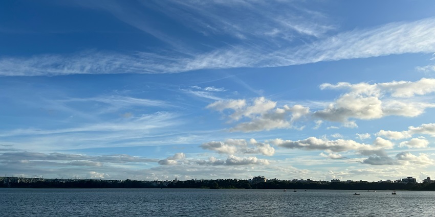 A view of Rankala Lake, a popular destination near Dream World Water Park Kolhapur.