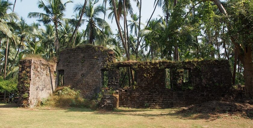 A glimpse of a famous tourist attraction in Maharashtra surrounded by lush greenery.