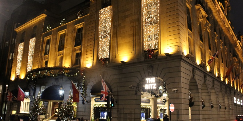 View of the magnificent hotel which houses one of the best casinos in Piccadilly.