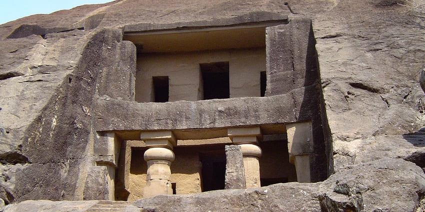 Rock climbing at the Kanheri Caves is one of the best things to do in Mumbai, Maharashtra.